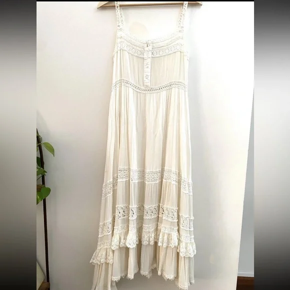 Jaase Women’s Broderie White Boho Summer Dress Sz S - Picture 3 of 6